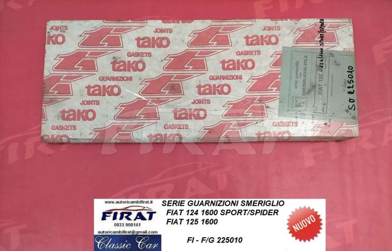 GUARNIZIONI SMERIGLIO FIAT 124 1600 - 125 1600 (225010)